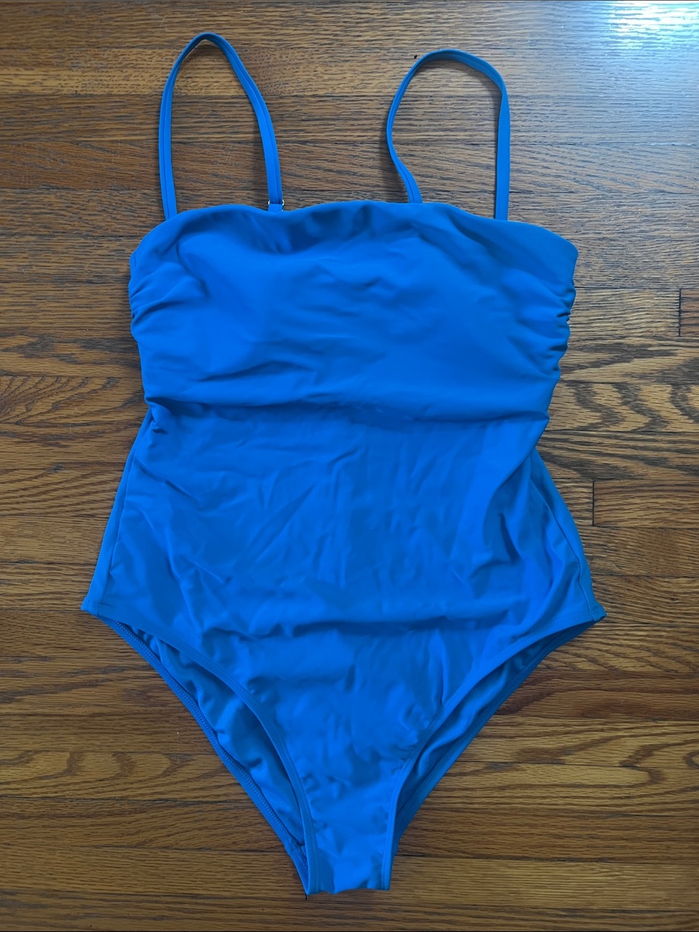 Shade & Shore Bright Blue One-Piece Swimsuit - medium 8/10